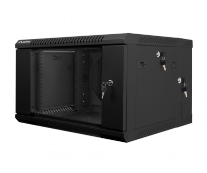 Szafa RACK LANBERG Szafa instalacyjna wisząca dwusekcyjna 19'' 6U 600X600mm czarna WF02-6606-10B